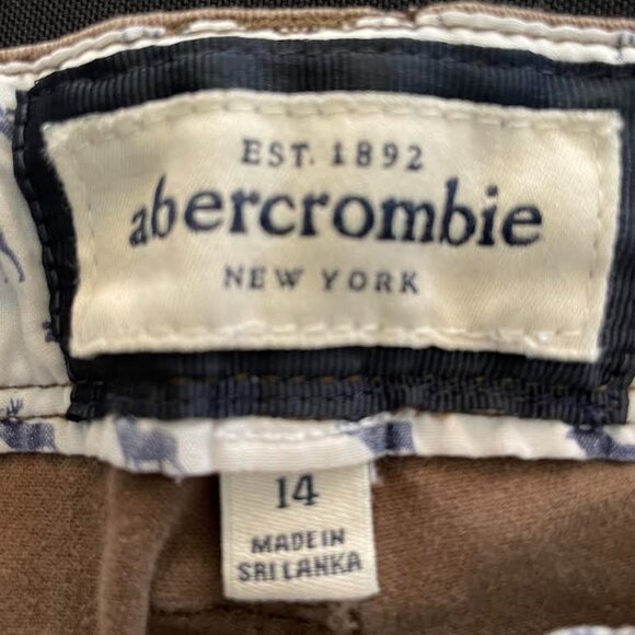 Abercrombie Khaki Shorts KIDS size 14 - Picture 3 of 3